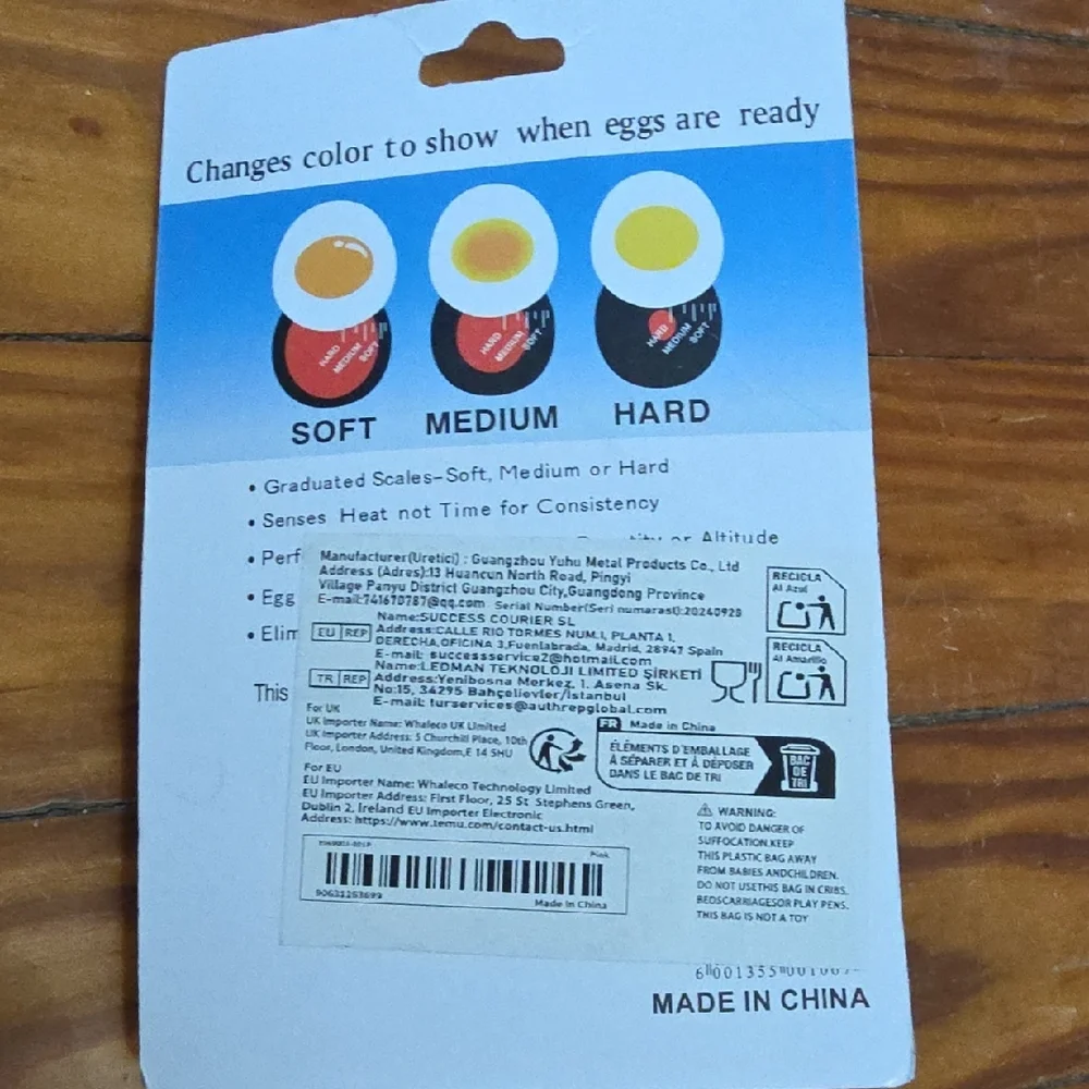 Color Changing Egg Timer - Yellow/Red - Picture 2 of 2